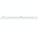 8FT C-Line: Suspended Linear w/ Uplight, 12500 Lumen Max, Wattage and CCT Selectable, 120-277V, Black or White Finish