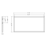 2x4 Surface Mount LED Panel: Internal-Line, 1.34" Thick, 5500 Lumen Max, Wattage and CCT Selectable, 120-277V