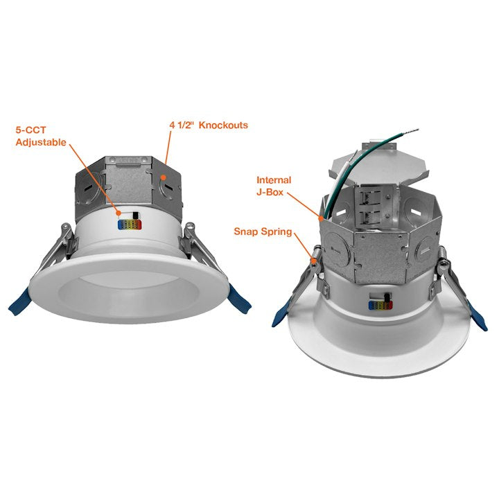 4" RDL-Line Downlight, 11W, 750 Lumens, 120V