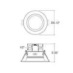 4" RDL-Line Downlight, 11W, 750 Lumens, 120V