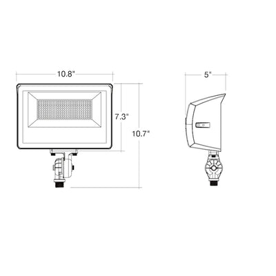 Mini Flood Light: ARCY-Line, 15,000 Lumen Max, Wattage and CCT Selectable, 120-277V