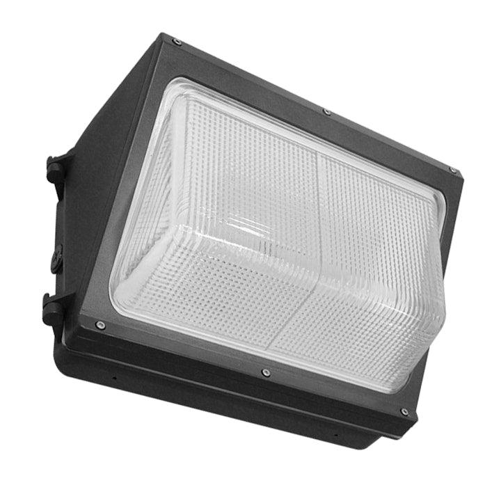 Wall Pack Full-Line w/ Photocell, 8400 Lumen Max, Wattage and CCT Selectable, 120-277V, Black or White Finish