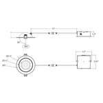 4" SnapTrim Floating Adjustable J-Box, 700 Lumens, 9W, CCT Selectable, 120V