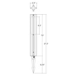 15" Path Light, 3-Column, 3W, 150 Lumens, CCT Selectable, 12-24V