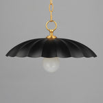 Primrose 1-Light Pendant, Black, Dark Grey or Matte White