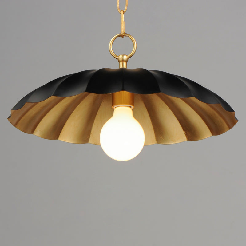 Primrose 1-Light Pendant, Black, Dark Grey or Matte White