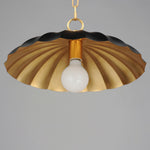 Primrose 1-Light Pendant, Black, Dark Grey or Matte White