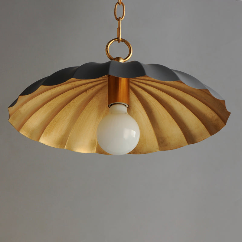 Primrose 1-Light Pendant, Black, Dark Grey or Matte White