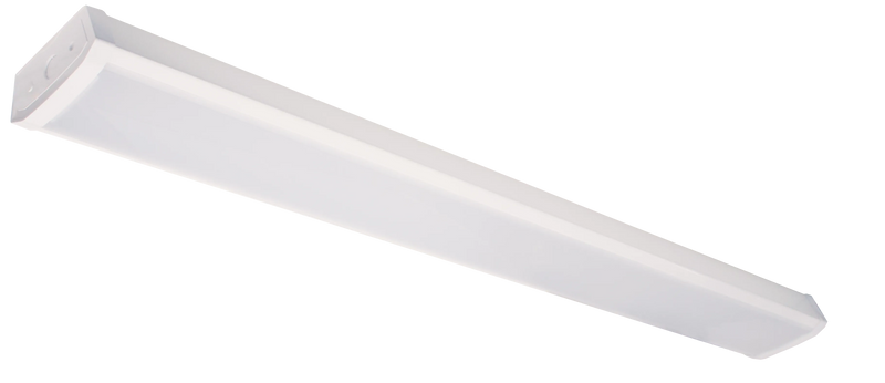 4FT LED ECONOMY WRAP-AROUND FIXTURE, 5200 Lumen Max, Wattage and CCT Selectable, 120-277V