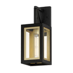 Neoclass 1-Light Outdoor Sconce, Black / Gold or White / Gold