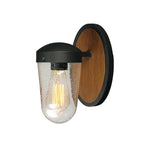 Lido 1-Light Outdoor Wall Sconce, Antique Pecan / Black or Black