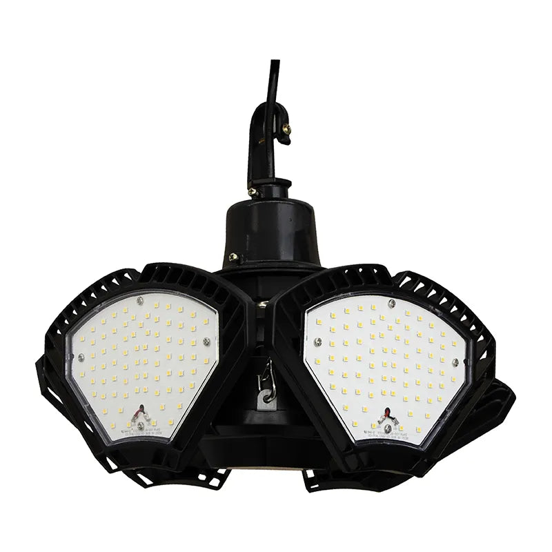 LED UFO High Bay Lamp, 18,000 Lumens, 150 Watt, 120-277V, 5000K, Black Finish