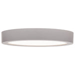 Outdoor LED Flush Mount Ceiling Light, 11W, 120V, Silver Finish, Ulko Collection