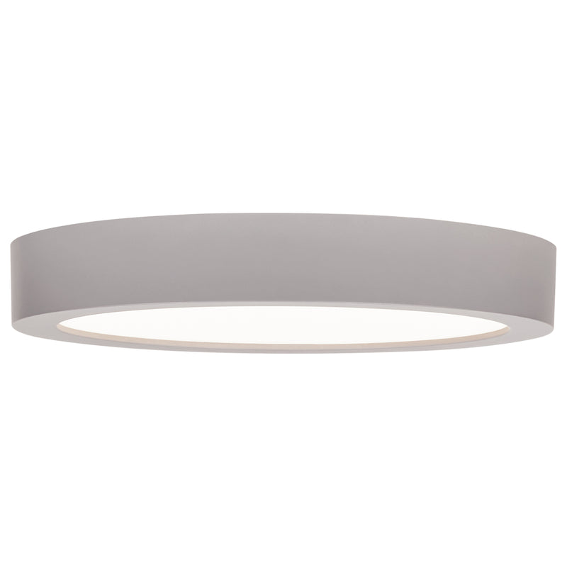 Outdoor LED Flush Mount Ceiling Light, 11W, 120V, Silver Finish, Ulko Collection