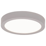 Outdoor LED Flush Mount Ceiling Light, 11W, 120V, Silver Finish, Ulko Collection