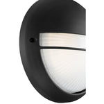 Outdoor LED Bulkhead, 1100 Lumens, 12W, 3000K, 120V, Black Finish, Clifton Collection