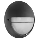 Outdoor LED Bulkhead, 1100 Lumens, 12W, 3000K, 120V, Black Finish, Clifton Collection