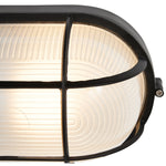 1 Light Outdoor Bulkhead, 60W, 120V, Black Finish, Nauticus Dual Mount Collection