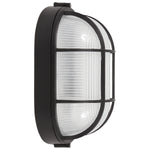 1 Light Outdoor Bulkhead, 60W, 120V, Black Finish, Nauticus Dual Mount Collection