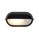 1 Light Outdoor Bulkhead, 60W, 120V, Black Finish, Nauticus Collection