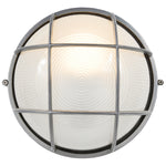 1 Light Outdoor LED Bulkhead, 800 Lumens, 9W, Satin Finish, 120V, Nauticus Round Dual Mount