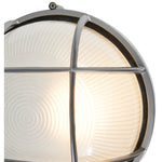 1 Light Outdoor LED Bulkhead, 800 Lumens, 9W, Satin Finish, 120V, Nauticus Round Dual Mount