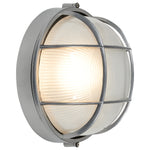 1 Light Outdoor LED Bulkhead, 800 Lumens, 9W, Satin Finish, 120V, Nauticus Round Dual Mount