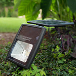 2 PK Solar Flood Light w/Warm White LEDs, 2700K