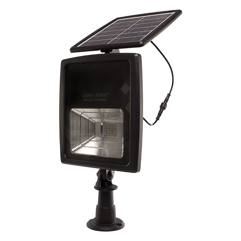 2 PK Solar Flood Light w/ Bright White LEDs, 6000K