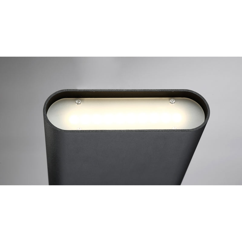 Dual Voltage LED Wall Sconce, 1000 Lumens, 40W, 3000K, 120V, Black Finish, Lux Collection