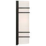 2 Light LED Wall Sconce, 1600 Lumens, 20W, Matte Black Finish, 120V, Cassi Collection