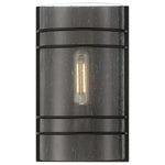 1 Light LED Outdoor Wall Sconce, 300 Lumens, 4W, 2700K, 120V, Matte Black Finish, Cassi Collection