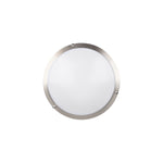 LED Flush Mount Ceiling Light, 1820 Lumens, 26W, 3000K, 120V, Brushed Steel, Solero II Collection