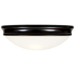 LED Flush Mount Ceiling Light, 120W, 120V, Oil Rubbed Bronze Finish, Atom Collection