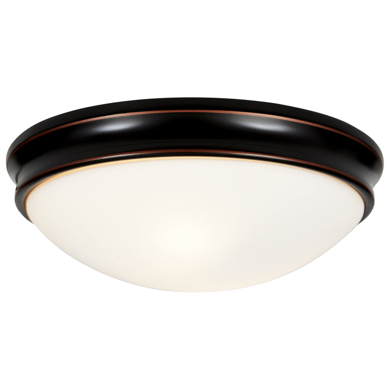 LED Flush Mount Ceiling Light, 120W, 120V, Oil Rubbed Bronze Finish, Atom Collection