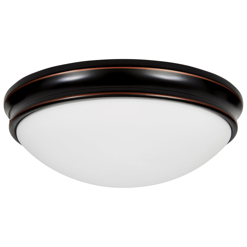 LED Flush Mount Ceiling Light, 120W, 120V, Oil Rubbed Bronze Finish, Atom Collection