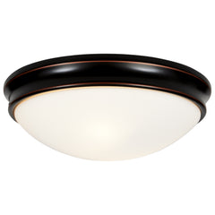 Flush Mount, Oil Rubbed Bronze Finish, 120V