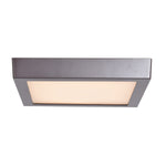 LED Flush Mount Ceiling Light, 1280 Lumens, 16W, 3000K, 120V, Bronze Finish, Strike 2.0 SQ Collection