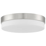 11" LED Flush Mount Ceiling Light, 2000 Lumens, 30W, 3000K, 120V, Brushed Steel, Roma Collection