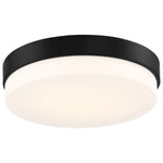 LED Flush Mount Ceiling Light, 30W, 120V, Matte Black Finish, Roma Collection