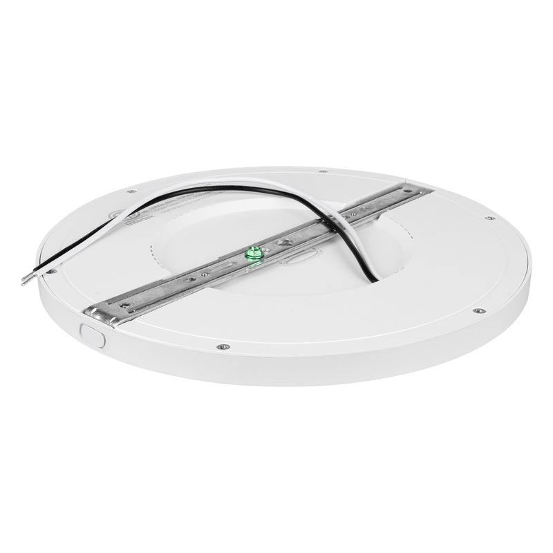 LED Flush Mount Ceiling Light, 1920 Lumens, 24W, 3000K, 120V, White Finish, ModPLUS Collection