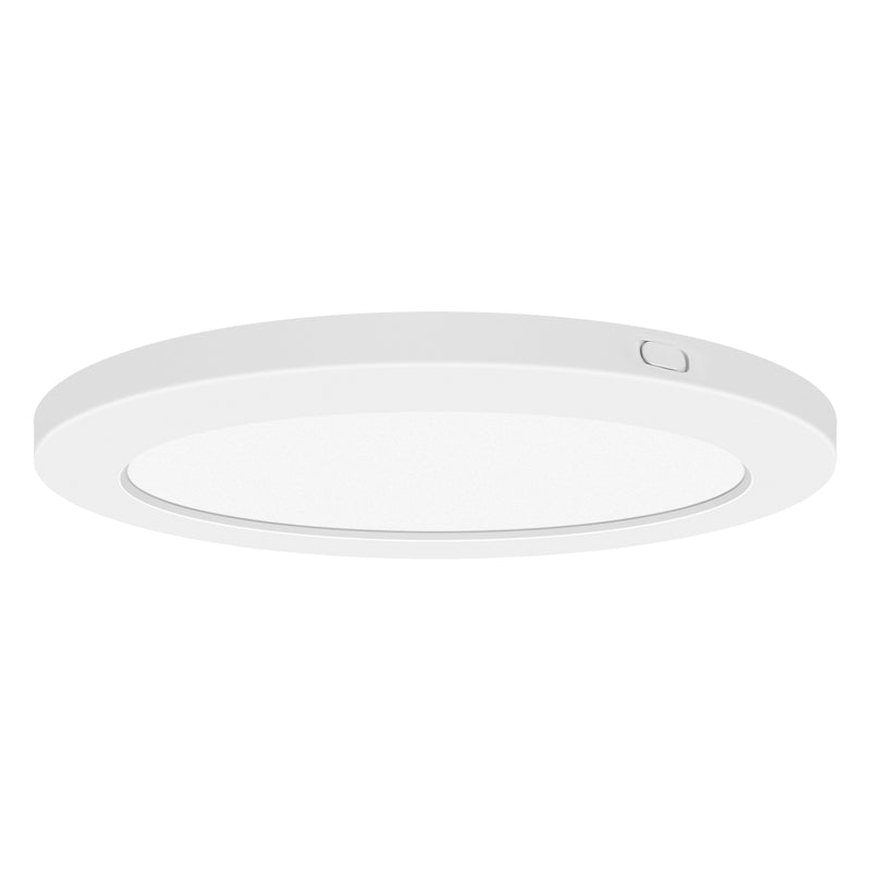 LED Flush Mount Ceiling Light, 1920 Lumens, 24W, 3000K, 120V, White Finish, ModPLUS Collection