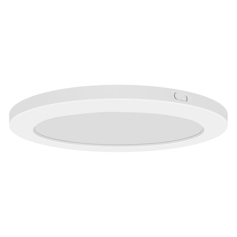 LED Flush Mount Ceiling Light, 1920 Lumens, 24W, 3000K, 120V, White Finish, ModPLUS Collection