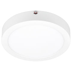 Dual Voltage Emergency Backup LED Flush Mount Ceiling Light, 1440 Lumens, 18W, 3000K, 120V, White Finish, ModPLUS Collection