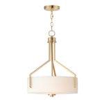 Dart 3-Light Pendant, Satin Brass or Satin Nickel