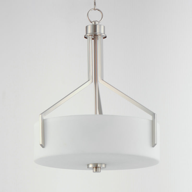 Dart 3-Light Pendant, Satin Brass or Satin Nickel