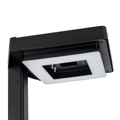 Contemporary Square Solar Lamp Post with Timer