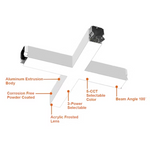 22x22" T-Shape  Downlight, 6000 Lumen Max, Wattage and CCT Selectable, 120-277V