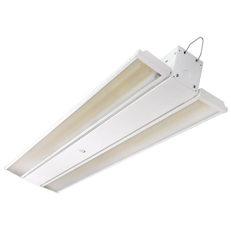 Foldable 4 Foot Linear High Bay, 29,700 Lumens, 180W/200W/220W Selectable, 5000K, 0-10V Dimmable, 120-277V, White Finish