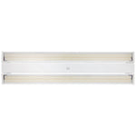 Foldable 4 Foot Linear High Bay, 59,400 Lumens, 360W/400W/440W Selectable, 5000K, 0-10V Dimmable, 120-277V, White Finish